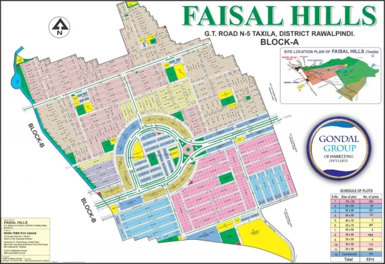 Faisal Hills map