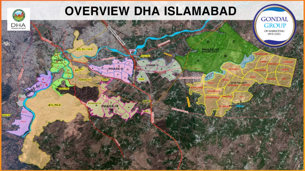 DHA Islamabad Total map