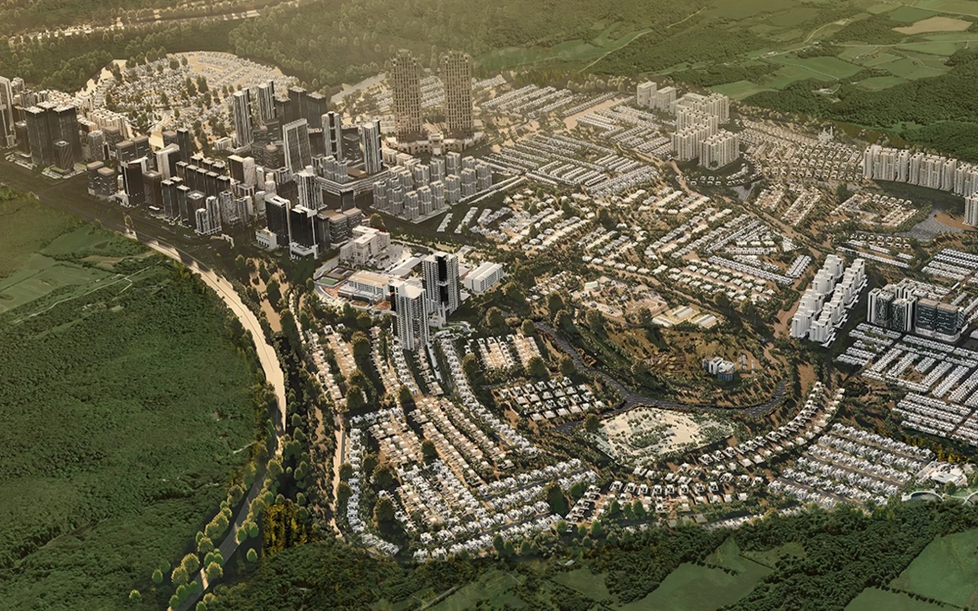 Silver City Rawalpindi site map with road network