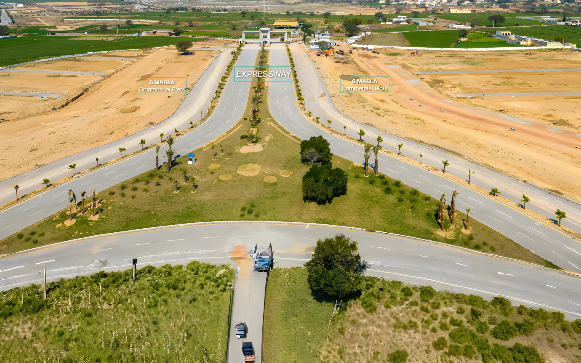 Silver City Rawalpindi infrastructure map showing utilities layout