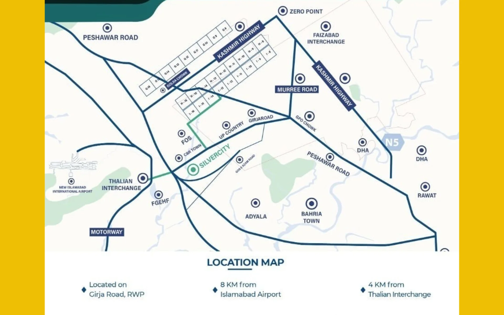 Gondal Group of Marketing - Silver City - Location Advantages