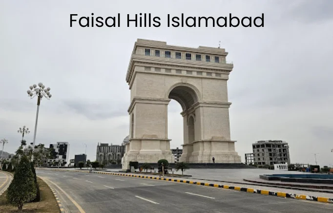 Faisal Hills Islamabad housing society plot view with modern roads and greenery