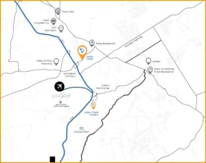Faisal-Town-PHASE-II-Map, Location