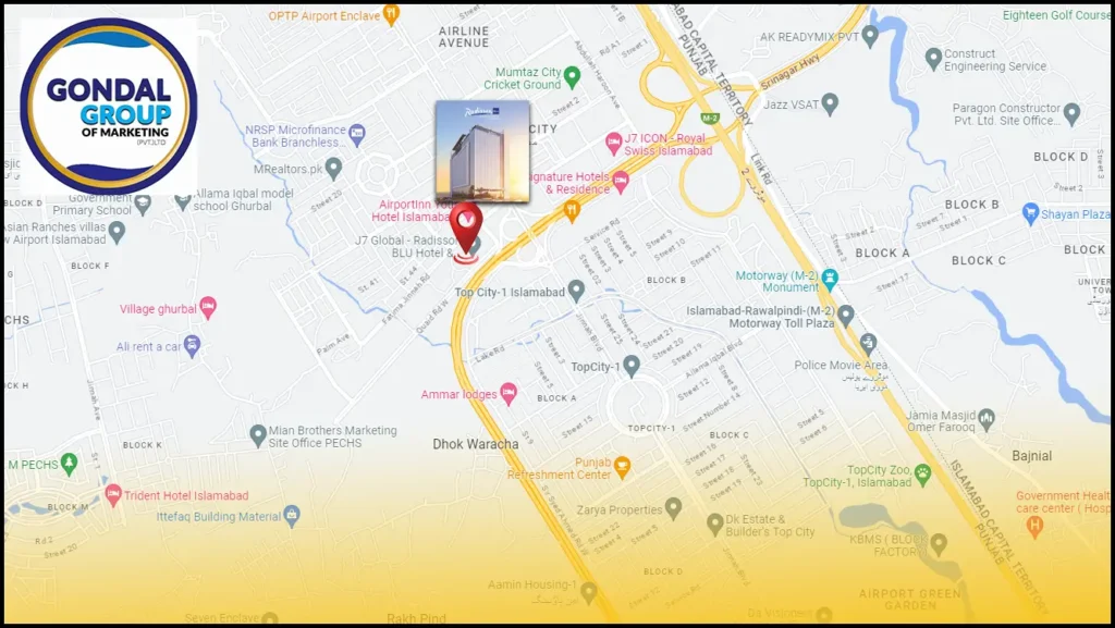 Radission location Mumtaz city