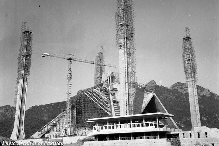 islamabad faisal mosque construction